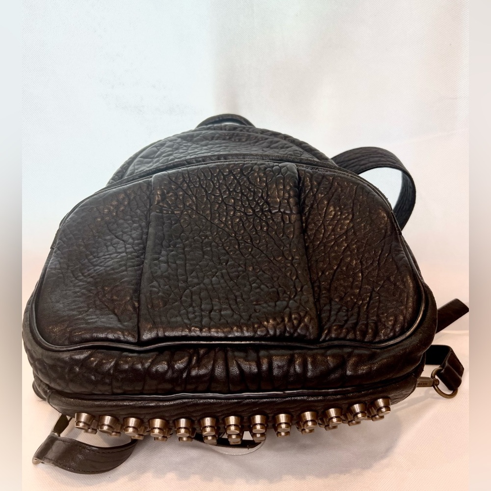 Alexander Wang Black  Pebble Leather with dark bronze hardware